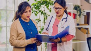 Female Doctor Consultation Female Patient